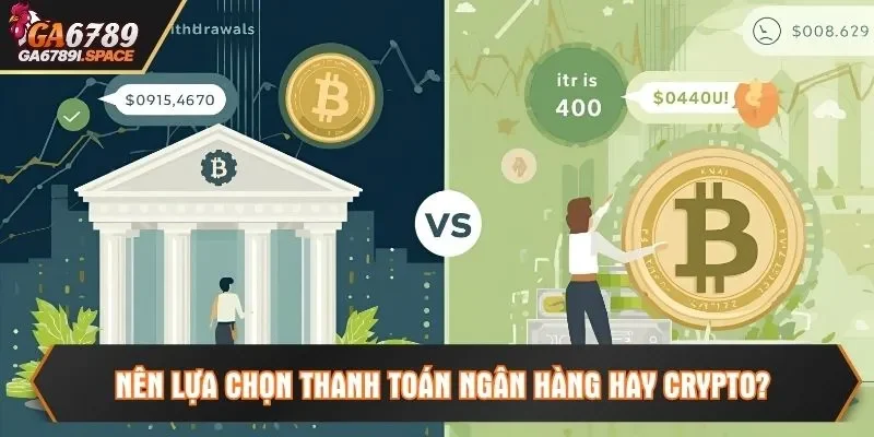 Nên lựa chọn thanh toán ngân hàng hay Crypto?